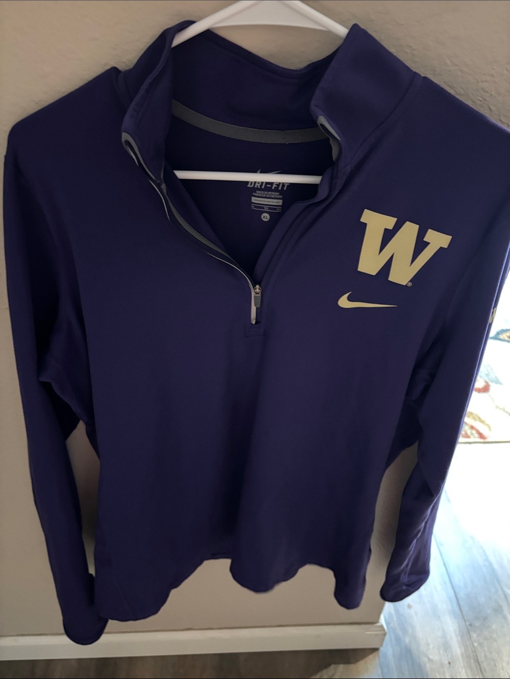 Nike Washington Huskies Purple Half-Zip Pullover